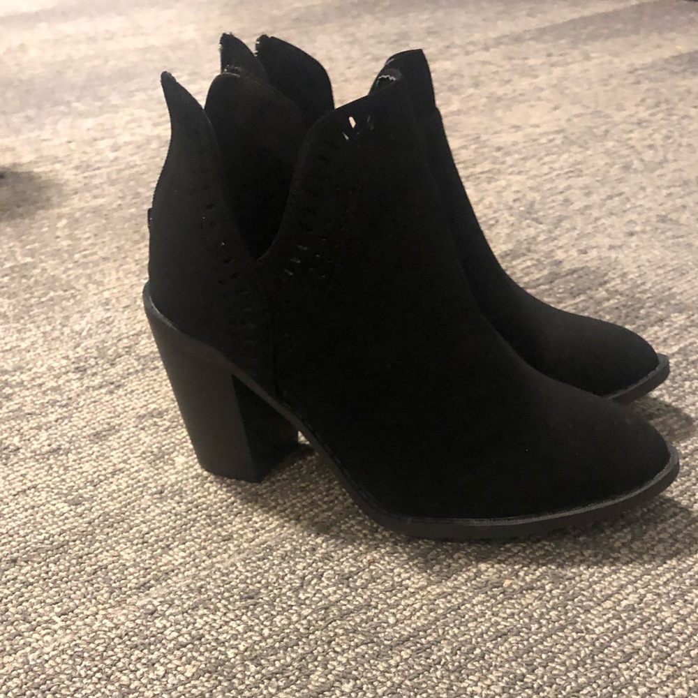 Black ankle booties